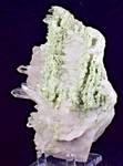 13cms FUCHSITE MUSCOVITE QUARTZ RARE CRYSTAL CHROMIUM MINERAL SPECIMEN PERU KB52