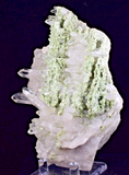 13cms FUCHSITE MUSCOVITE QUARTZ RARE CRYSTAL CHROMIUM MINERAL SPECIMEN PERU KB52