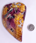 PIECES OF SPINY OYSTER POLISHED PERU JEWELRY PENDANT BB162