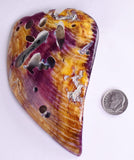 PIECES OF SPINY OYSTER POLISHED PERU JEWELRY PENDANT BB162