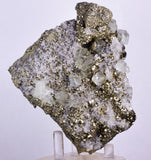 12cms PYRITE CUBIC QUARTZ FLUORITE PERU SHINY CRYSTALS MINERAL COLLECTOR MB126