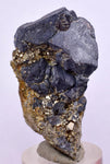 4.5cms GALENA QUARTZ PYRITE CRYSTAL CUBIC PERU MINERAL SPECIMEN  GB38