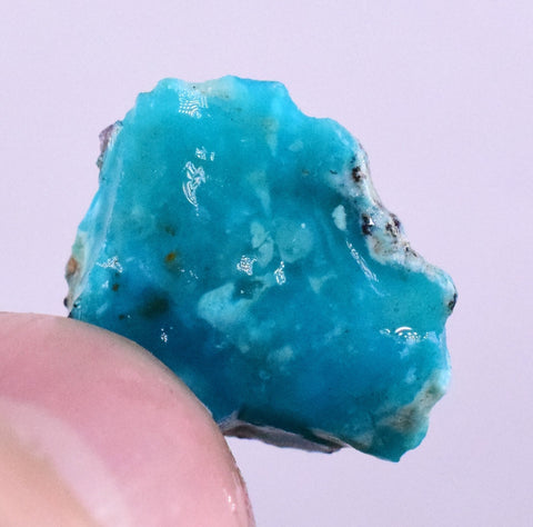 5.5Carats GEM SILICA CHRYSOCOLLA CHALCEDONY PERU HIGH YIELD NEW FIND ROUGH SB82