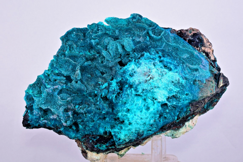 13.8cm GEM BLUE MALACHITE ps CHRYSOCOLLA BOTRYOIDAL TENTADORA MINE PERU UB222