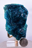7.5cms BLUE MALACHITE BOTRYOIDAL PERU CRYSTALS GRAPE SPHERES SHINY UB63