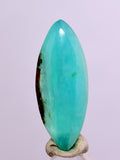 2ct GEM BLUE OPAL SCENIC CABOCHON PERU SEASCAPE PENDANT JEWELRY BB363