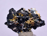 2.5cms GOLDEN RUTILE HEMATITE SPRAY NEEDLES CRYSTALS TITANIUM BAHIA BRAZIL  XB19