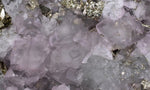10.9cms PYRITE CUBIC FLUORITE QUARTZ PERU SHINY CRYSTALS MINERAL COLLECTOR MB134