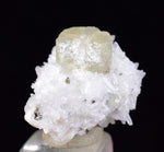 1.9cms APATITE QUARTZ PYRITE CRYSTALS CHALCOPYRITE MINIATURE PERU HUANZALA AB110