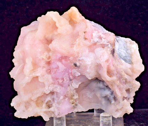 8.5cms GEM PINK OPAL NATURAL SCULPTURE BOTRYOIDAL PERU QUARTZ TRANSLUCENT PB24