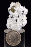 3.6cms APATITE QUARTZ PYRITE CRYSTALS DICKITE PERU HUANZALA AB231