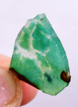 2grs GEM SILICA CHRYSOCOLLA SLAB PERU CHALCEDONY QUARTZ BLUE ROUGH SB71