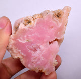 240 grams GEM PINK OPAL PERU ROUGH ANGEL SKIN TRANSLUCENT CORAL COLOR PB65