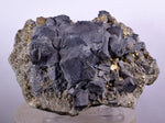 9.8cms GALENA QUARTZ PYRITE CRYSTAL CUBIC PERU MINERAL SPECIMEN  GB18