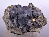 9.8cms GALENA QUARTZ PYRITE CRYSTAL CUBIC PERU MINERAL SPECIMEN  GB18