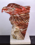 18cms EAGLE JASPER QUARTZ CARVING HANDMADE SCULPTURE PERU COLLECTOR JB24