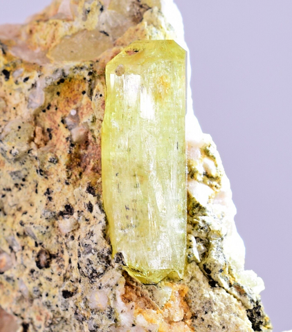 3.5cms YELLOW APATITE CRYSTALS IMILCHIL MOROCCO MINERAL SPECIMEN AB235