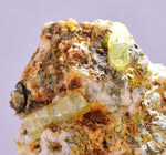 5cms YELLOW APATITE CRYSTALS IMILCHIL MOROCCO MINERAL SPECIMEN AB237