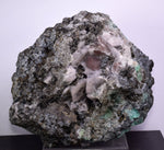 15.5cms GEOCRONITE GREEN FLUORITE  CRYSTAL GALENA PERU MILPO PERU SHINY KB22
