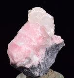 3.4cms RHODOCHROSITE PAGODA CALCITE CRYSTALS JORDANITE (?) GALENA PERU RB509