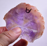121grs. AMETRINE QUARTZ CITRINE AMETHYST CRYSTAL BOLIVIA JEWELRY EB76