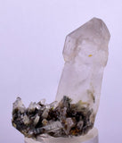 4.2cms GEM QUARTZ SCEPTER NATURAL CHLORITE INCLUDED PHANTOM CRYSTAL PERU  QB28