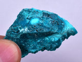 51grs BLUE MALACHITE CHRYSOCOLLA SCULPTURE SCENIC PERU ROUGH DECORATION UB184