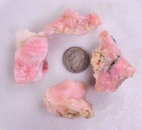 51 grams GEM PINK OPAL PERU ROUGH CORAL COLOR TRANSLUCENT MINERAL PB51