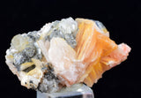 3.2cms CERUSSITE BARITE GALENA CRYSTALS MOROCCO MINERAL SPECIMEN KB58