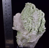 13cms FUCHSITE MUSCOVITE QUARTZ RARE CRYSTAL CHROMIUM MINERAL SPECIMEN PERU KB52