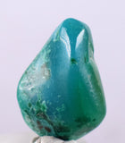 5.5carats GEM SILICA CHRYSOCOLLA CHALCEDONY LILY MINE PERU TUMBLED QUARTZ BB42