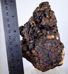 12cms GOETHITE BOTRYOIDAL IRIDESCENT CRYSTALS PERU IRON NEW FIND MINERAL ZB01