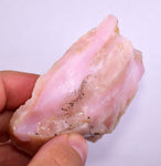 119 grams GEM PINK OPAL PERU ROUGH ANGEL SKIN TRANSLUCENT CORAL COLOR PB67