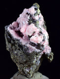 4.5cms RHODOCHROSITE ROSETTE PYRITE CRYSTALS PERU MINERAL SPECIMEN RB529