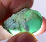 69cts GEM SILICA CHRYSOCOLLA  LILY MINE PERU CHALCEDONY QUARTZ POLISHED BB381