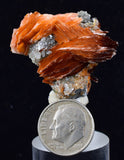 3.4cms CERUSSITE BARITE GALENA CRYSTALS MOROCCO MINERAL SPECIMEN KB54