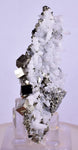 7.1cms PYRITE CUBIC QUARTZ CALCITE PERU SHINY CRYSTALS MINERAL COLLECTOR MB124