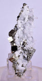 7.1cms PYRITE CUBIC QUARTZ CALCITE PERU SHINY CRYSTALS MINERAL COLLECTOR MB124