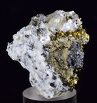 4.5cms APATITE QUARTZ PYRITE CRYSTALS DICKITE PERU HUANZALA AB227