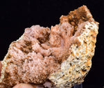 9.9cms ROSE DRUZY QUARTZ BRIGHT CRYSTALS CATHEDRAL BOTRYOIDAL PERU NEW FIND QB41