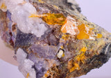 3.4cms GEM RARE WULFENITE FLUORITE MINI CRYSTALS ALAMO ARIZONA USA YB35