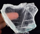 7.7cms GEM ATACAMITE INSIDE SELENITE CRYSTAL LILY MINE 2000 DISCOVERY PERU AB117