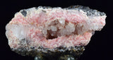 5.8cms RHODOCHROSITE ROSETTE QUARTZ SPHALERITE PERU PINK CRYSTALS NEEDLES  RB325