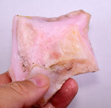 119 grams GEM PINK OPAL PERU ROUGH ANGEL SKIN TRANSLUCENT CORAL COLOR PB67