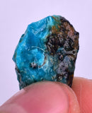 13carats GEM SILICA CHRYSOCOLLA CHALCEDONY PERU HIGH YIELD NEW FIND ROUGH SB168