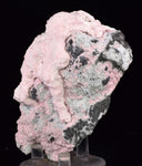 8.8cms RHODOCHROSITE QUARTZ CRYSTALS JORDANITE (?) GALENA PERU RB515