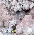 10.4cm RHODOCHROSITE CRYSTALS PYRITE PERU  MINERAL SPECIMEN RB601