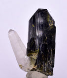 3.2cms PREMIUM EPIDOTE QUARTZ MINIATURE CRYSTALS PERU AESTHETIC COLLECTOR CB127