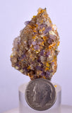 4.6cms GEM RARE WULFENITE FLUORITE MINI CRYSTALS ALAMO ARIZONA USA YB37