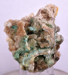 6.3cms DRUZY CHRYSOCOLLA QUARTZ PERU COPPER MINERAL SPECIMEN COLLECTOR DB86